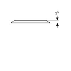 Geberit Option Round Lichtspiegel mit direkter und indirekter Beleuchtung 50x50cm, D... GEBERIT-502796001 4025410060112 (Abb. 1)