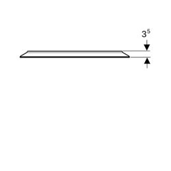 Geberit Option Round Lichtspiegel mit direkter und indirekter Beleuchtung 60x60cm, D... GEBERIT-502797001 4025410060129 (Abb. 1)