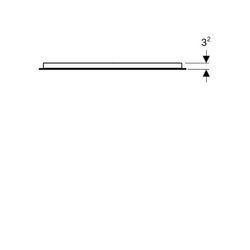 Geberit Option Basic Square Lichtspiegel Beleuchtung oben, 70x70x3cm, Aluminium elox... GEBERIT-502806001 4025410060730 (Abb. 1)