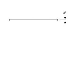 Geberit Option Basic Square Lichtspiegel Beleuchtung oben, 80x70x3cm, Aluminium elox... GEBERIT-502807001 4025410060204 (Abb. 1)