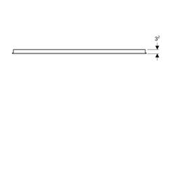 Geberit Option Basic Square Lichtspiegel Beleuchtung oben, 120x70x3cm, Aluminium elo... GEBERIT-502810001 4025410060235 (Abb. 1)