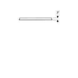 Geberit Option Basic Square Lichtspiegel Beleuchtung oben, 60x90x3cm, Aluminium elox... GEBERIT-502812001 4025410060259 (Abb. 1)