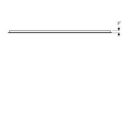 Geberit Option Basic Square Lichtspiegel Beleuchtung oben, 140x90x3cm, Aluminium elo... GEBERIT-502816001 4025410060297 (Abb. 1)