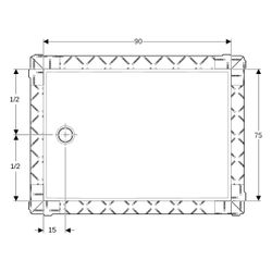 Geberit Setaplano Duschfläche rechteckig 90x75cm... GEBERIT-154292111 4025410770660 (Abb. 1)