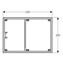 Geberit Installationsrahmen für Setaplano Duschfläche über 100cm, für 6 Füße, 120x10... GEBERIT-154482001 4025416545644 (Abb. 1)