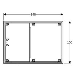 Geberit Installationsrahmen für Setaplano Duschfläche über 100cm, für 6 Füße, 140x10... GEBERIT-154484001 4025416545699 (Abb. 1)