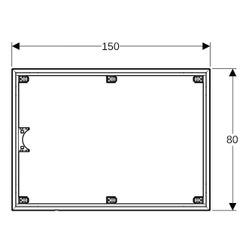 Geberit Installationsrahmen für Setaplano Duschfläche über 100cm, für 6 Füße, Breite... GEBERIT-154467001 4025416694281 (Abb. 1)