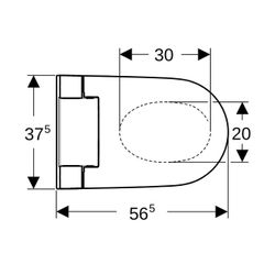 Geberit AquaClean Alba WC-Komplettanlage Wand-WC, Weiß, KeraTect... GEBERIT-146350011 4025410095015 (Abb. 1)