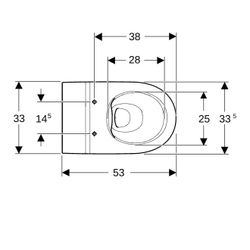 Geberit Bambini Stand-WC für Kinder, Tiefspüler Rimfree, Höhe 30cm, Weiß, KeraTect... GEBERIT-502966008 4025410105387 (Abb. 1)