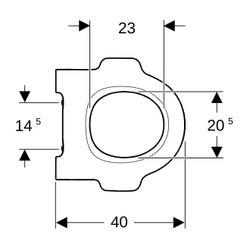 Geberit Bambini WC-Sitzring für Kinder mit Stützfunktion, Weiß... GEBERIT-502971011 4025410122629 (Abb. 1)