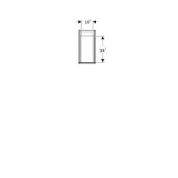 Geberit Hochschrank mit zwei Auszügen 24x180x48cm, Eiche... GEBERIT-503011JH1 4025410144492 (Abb. 1)