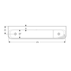 Geberit Bambini Spiel-/Waschlandschaft, 4 Waschplätze, tieferes Becken links B 180cm... GEBERIT-502977SX2 4064746000836 (Abb. 1)