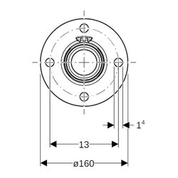 Geberit FlowFit Flansch PN6, mit Presseinheit bleifreie Siliziumbronze, d 75mm, DN 6... GEBERIT-619616001 4025416228776 (Abb. 1)