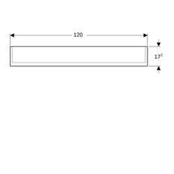 Geberit Option Plus Spiegelschrank, Beleuchtung, 3 Türen, 120x70x17,2cm, CEE 7/4,7/3... GEBERIT-500592001 4025416533986 (Abb. 1)