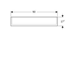 Geberit Option Plus Spiegelschrank, Beleuchtung, 3 Türen, 90x70x17,2cm, CEE 7/4,7/3,... GEBERIT-500594001 4025416534013 (Abb. 1)