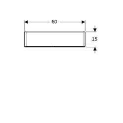 Geberit Option Spiegelschrank, Beleuchtung, 2 Türen, 60x70x15cm, CEE 7/4,7/3, verspi... GEBERIT-500582001 4025416533832 (Abb. 1)