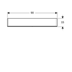Geberit Option Spiegelschrank, Beleuchtung, 2 Türen, 90x70x15cm, CEE 7/4,7/3, verspi... GEBERIT-500583001 4025416533849 (Abb. 1)