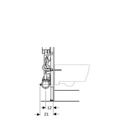 Geberit Duofix Element für Wand-WC, 112cm, mit Sigma UP-Spülkasten 12cm, barrierefre... GEBERIT-111396006 4064746029844 (Abb. 1)