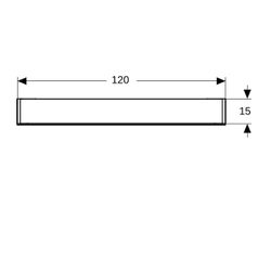 Geberit Option Spiegelschrank mit Beleuchtung drei Türen 120x70x15cm Korpus außen ve... GEBERIT-500207001 4025416353911 (Abb. 1)