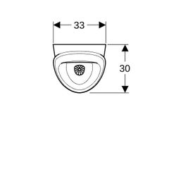 Geberit Renova S Urinal, Zulauf von hinten, Abgang nach hinten oder unten, Weiß... GEBERIT-503100001 4064746027246 (Abb. 1)