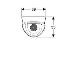 Geberit Renova L Urinal, Zulauf von hinten, Abgang nach hinten oder unten, Weiß, Ker... GEBERIT-503130008 4064746028656 (Abb. 1)