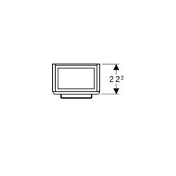 Geberit Renova Compact Unterschr., Handwaschbecken, Tür verk. Ausl. 34,8x60,4x25,2cm... GEBERIT-862041000 4022009328943 (Abb. 1)