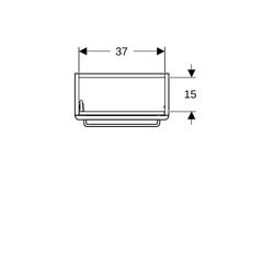 Geberit Renova Compact Unterschrank für Handwaschbecken Tür verk. Ausl. 408x605x231c... GEBERIT-501924421 4025410905543 (Abb. 1)