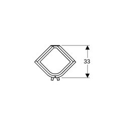 Geberit Renova Compact Unterschrank Eckhandwaschbecken 2 Türen 425x604x33cm Weiß lac... GEBERIT-862132000 4022009327496 (Abb. 1)