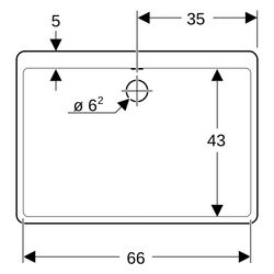 Geberit Mehrzweckbecken Publica, 70x20x50cm, Sanitärkeramik, Weiß, 361370000... GEBERIT-361370000 4022009080537 (Abb. 1)