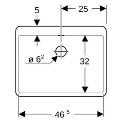 Geberit Mehrzweckbecken Publica, mit Überlauf, Sanitärkeramik, Weiß, 361350000... GEBERIT-361350000 4022009080513 (Abb. 1)