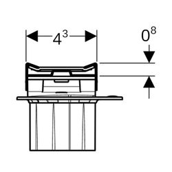 Geberit CleanLine 20 Duschrinne, Länge 30-160cm, Edelstahl elektropoliert, Edelstahl... GEBERIT-154453KS1 4025410637376 (Abb. 1)