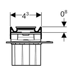 Geberit CleanLine 60 Duschrinne, Länge 30-90cm, Edelstahl elektropoliert, Edelstahl ... GEBERIT-154456KS1 4025416497356 (Abb. 1)