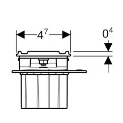 Geberit CleanLine 60 Duschrinne, für dünne Bodenbeläge Länge 30-130cm... GEBERIT-154459001 4025416383093 (Abb. 1)