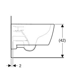 Geberit iCon Wand-WC Tiefspüler, geschlossene Form, Rimfree Tiefe 53cm, Weiß... GEBERIT-501661001 4025410870186 (Abb. 1)