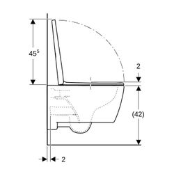 Geberit iCon Set Wand-WC Tiefspüler geschl. Form Rimfree, WC-Sitz T 53cm Absenkaut. ... GEBERIT-501663JT1 4025410652614 (Abb. 1)