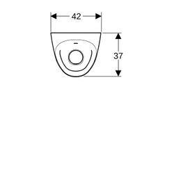 Geberit Tamina Urinal mit integrierter Steuerung, Generatorbetrieb Tiefe 37cm, Abgan... GEBERIT-116144001 4025416696094 (Abb. 1)