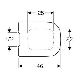 Geberit myDay WC-Sitz mit Absenkautomatik, Befestigung von oben, Weiß/glänzend... GEBERIT-575410000 4022009315653 (Abb. 1)