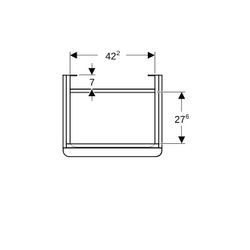 Geberit Smyle Square Unterschrank für Handwaschbecken, 1 Tür, Anschlag links, 49,2x6... GEBERIT-500364JK1 4025416430599 (Abb. 1)