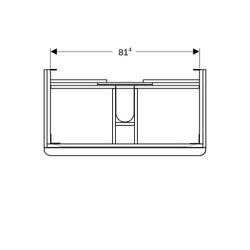 Geberit Smyle Square Unterschrank für Waschtisch, 2 Schubladen, 88,4x61,7x47cm, Weiß... GEBERIT-500354001 4025416363125 (Abb. 1)