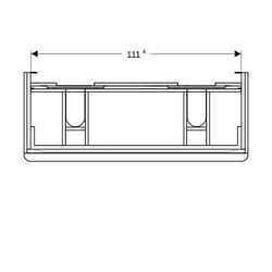 Geberit Smyle Square Unterschrank für Doppelwaschtisch, 2 Schubladen, 118,4x61,7x47c... GEBERIT-500356JK1 4025416433491 (Abb. 1)