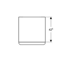 Geberit Smyle Square Seitenschrank 2 Schubladen, 45x60x47cm, Sandgrau lackiert hochg... GEBERIT-500357JL1 4025416437314 (Abb. 1)