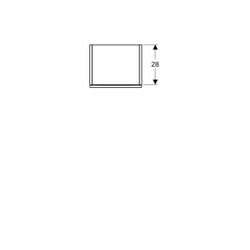 Geberit Smyle Square Mittelhochschrank mit 1 Tür, 36x118x29,9cm, Nussbaum hickory Me... GEBERIT-500361JR1 4025416432340 (Abb. 1)