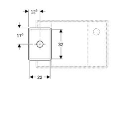 Geberit Publica Gipsfangbecken Unterteil, 25x21x35cm... GEBERIT-362512000 4022009080551 (Abb. 1)