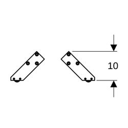 Geberit Set Füße Höhe 15,1-15,4cm, Hochglanz verchromt... GEBERIT-500367001 4025416430476 (Abb. 1)