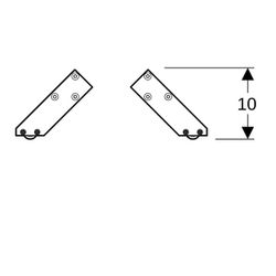 Geberit Set Füße Höhe 21,7cm, Hochglanz verchromt... GEBERIT-502330001 4025410941862 (Abb. 1)