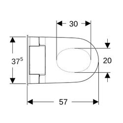 Geberit AquaClean Sela WC-Komplettanlage Wand-WC, Mattweiß... GEBERIT-146220JT1 4025410059222 (Abb. 1)
