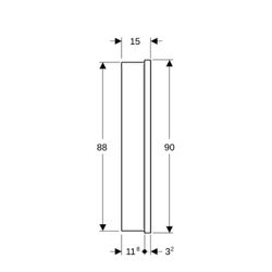 Geberit ONE Spiegelschrank mit ComfortLight, 2 Türen, UP-Montage, Höhe 90cm B 105cm,... GEBERIT-505804001 4025410934994 (Abb. 1)