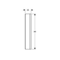 Geberit ONE Spiegelschrank mit ComfortLight, 2 Türen, AP-Montage, Höhe 90cm B 105cm,... GEBERIT-505814002 4025410935205 (Abb. 1)