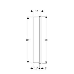 Geberit ONE Spiegelschrank mit Nische und ComfortLight, 2 Türen, UP-Montage, H 90cm ... GEBERIT-505822001 4025410935311 (Abb. 1)