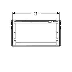 Geberit ONE Unterschrank für Waschtisch, 2 Schubladen, verkürzte Ausladung, 74,5x46,... GEBERIT-500381011 4025416637066 (Abb. 1)